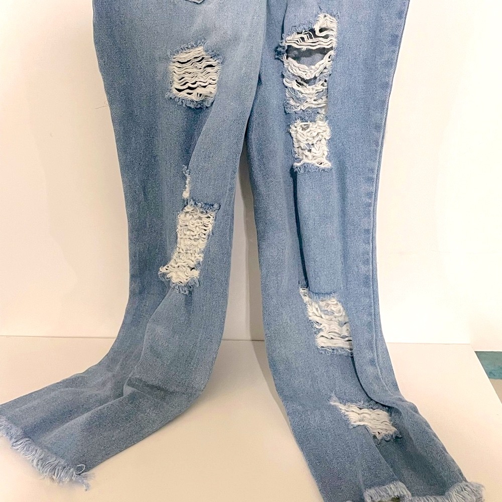 Distressed Overalls - Picture 7 of 8